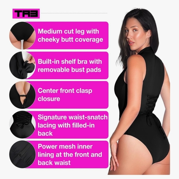 Ta3 Sleeveless Surfy Swimsuit - Picture 2 of 6